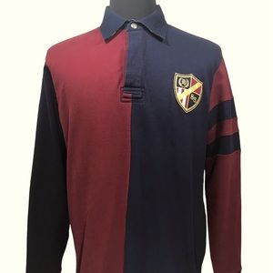 Vintage Y2K Tommy Hilfiger men’s three-quarter button pullover shirt